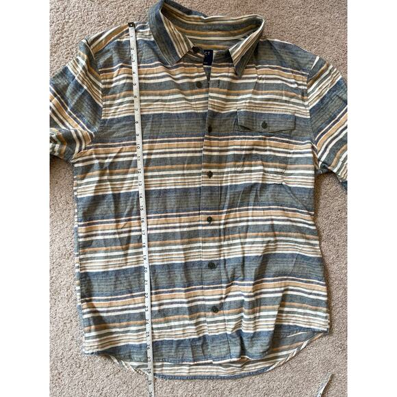 Impact Collection United by Blue Polo Large Mens Button Down Organic Cotton Hemp - Picture 11 of 12